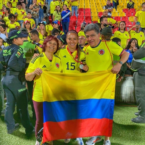 Tatiana Ariza fue subcampeona de la Copa América Femenina 2022 antes de llegar a Deportes Antofagasta.