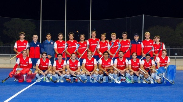 Los Diablos, comandados por Jorge Dabanch, fueron al Mundial de Hockey Césped en India en enero de este año. | Foto: Archivo