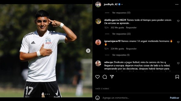 Thompson festeja su regreso en Colo Colo Proyección.