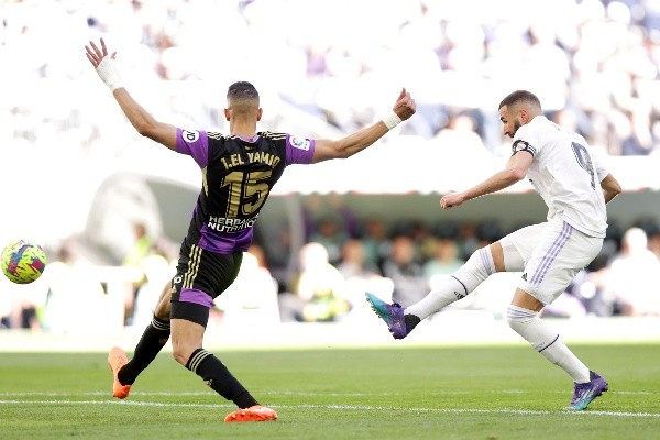Karim Benzema le dio un baile en menos de 10 minutos al Valladolid. Foto: Getty Images