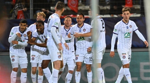 Joie de Zakaria Aboukhlal toulouse et de ses coÃƒ quiiers FOOTBALL: FC Annecy vs Toulouse FC - 1/2 Coupe de France - 06/04/2023 FredericChambert/Panoramic PUBLICATIONxNOTxINxFRAxITAxBEL-imago is entitled to issue a simple usage license at the time of provision. Personality and trademark rights as well as copyright laws regarding art-works shown must be observed. Commercial use at your own risk.