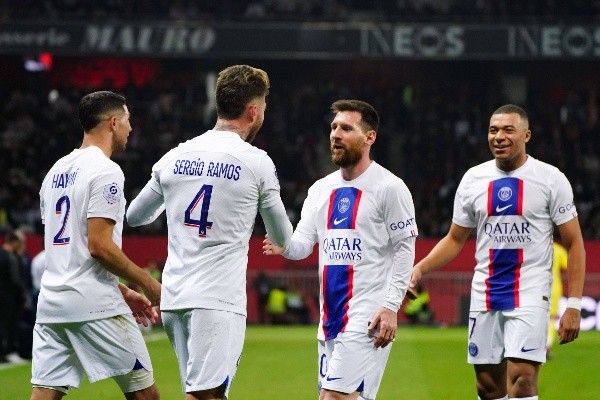 Messi y Ramos le dieron el triunfo al PSG ante Niza. Foto: IMAGO.