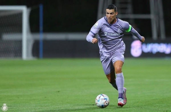 Cristiano Ronaldo fue titular y jugó los 98 minutos que duró el partido entre Al Nassr y Al Feiha. | Foto: Al Nassr