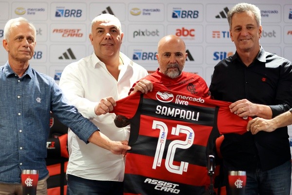 Jorge Sampaoli comenzó su aventura en el Flamego. Foto: Comunicaciones Flamengo.