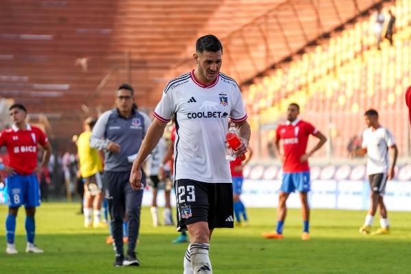 Así salió Ramiro González tras el 0-0 entre la UC y Colo Colo. (Guille Salazar/RedGol).