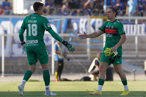 Gonzalo Collao tuvo su debut en Palestino tras una expulsión del argentino César Rigamonti. (Photosport).