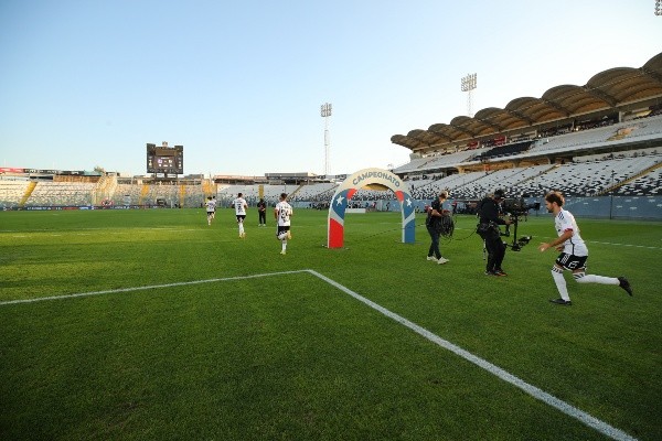 Colo Colo enfrentó a Palestino sin público en las tribunas. Foto: Photosport.