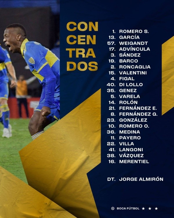 Foto: Boca Juniors.