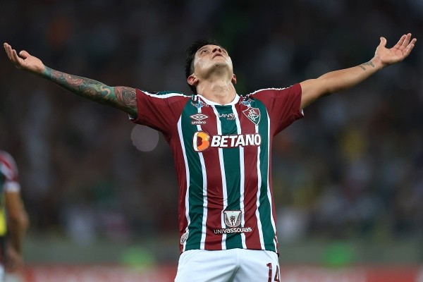 Germán Cano anotó un triplete y llegó a cinco goles en la Copa Libertadores, sólo uno por detrás de Dorlan Pabón, el goleador de la presente edición. Foto: Getty Images