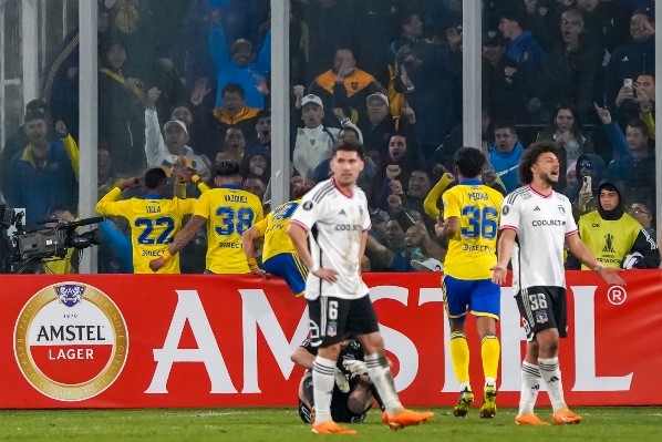Maxi Falcón se lamenta tras el segundo gol de Boca Juniors. (Guille Salazar/RedGol).