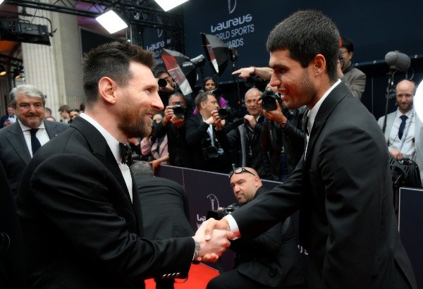 Messi y Alcaraz se robaron todos los flashes en París. | Foto: Getty